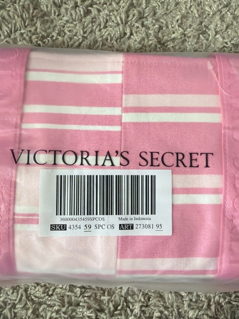 Victoria's Secret Pink & White Striped Panties